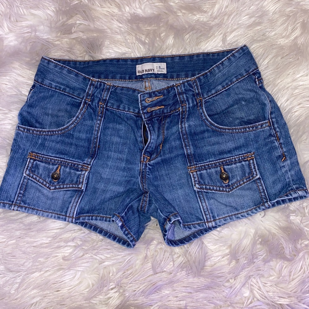 Blue jean shorts